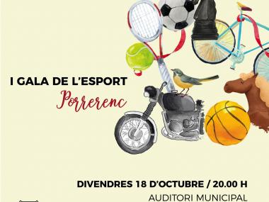 Cartell Gala de l'Esport Porrerenc