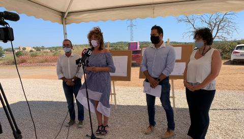 Visita a les obres d'urbanització del futur polígon industrial de la Creu de Porreres