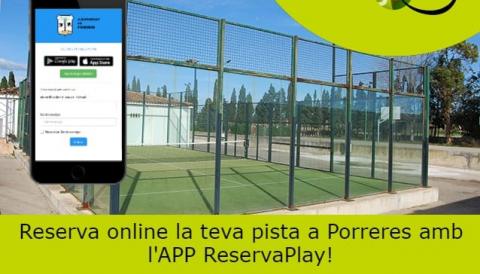 NOU SISTEMA DE RESERVES EN LÍNIA DE LA PISTA DE PÀDEL