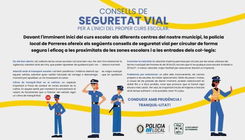 Consells de seguretat vial per l'inici del proper curs escolar